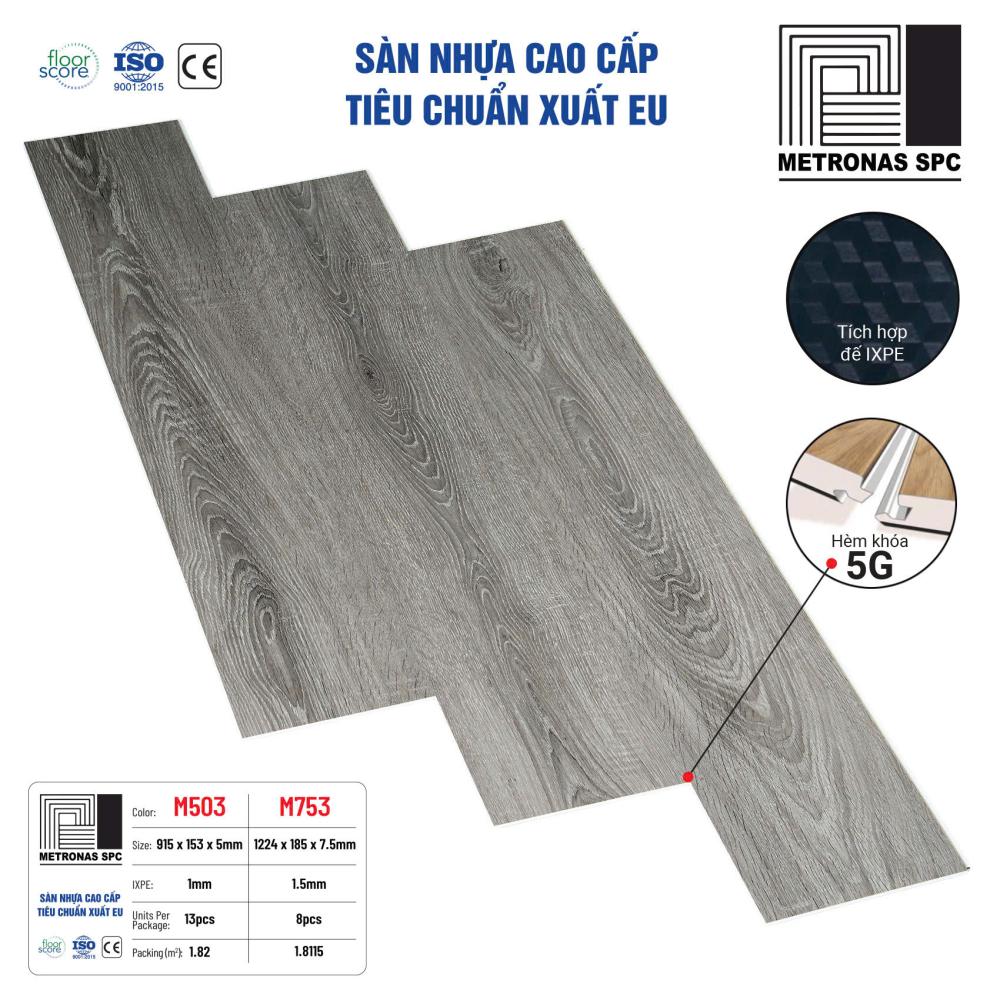 SÀN NHỰA METRONAS DÀY 5-7,5MM